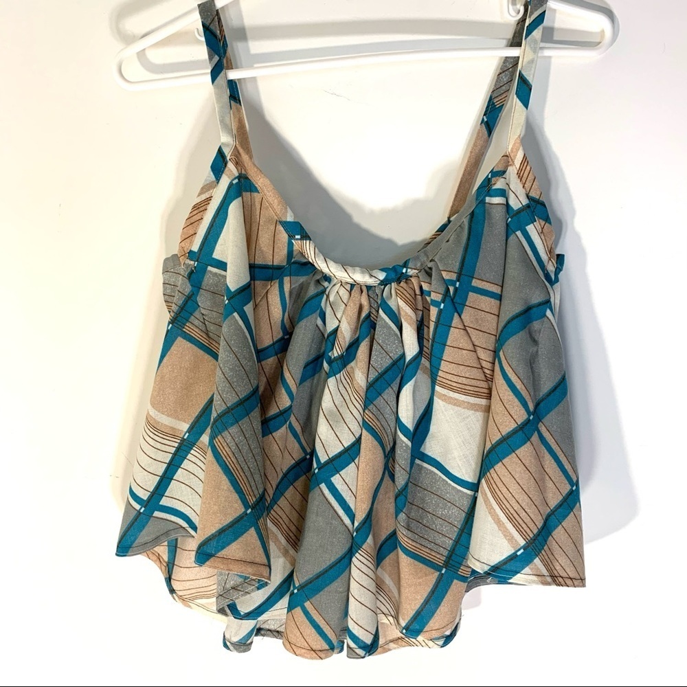 2/$35 Tammy Jo Vintage Fabric Redone Flo Crop Top - Picture 3 of 9